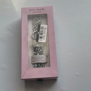 Kate Spade Gray and White Patterned Watch Band